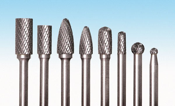 Eastwood 8 Piece Dual-Cut Carbide Burr Set - 1.4 inch Shank