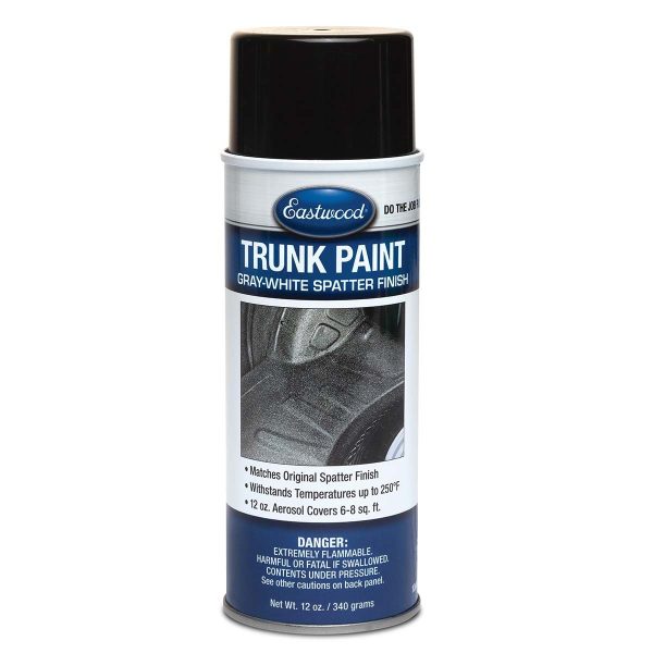 Eastwood Trunk Paint Gray/White Spatter Finish